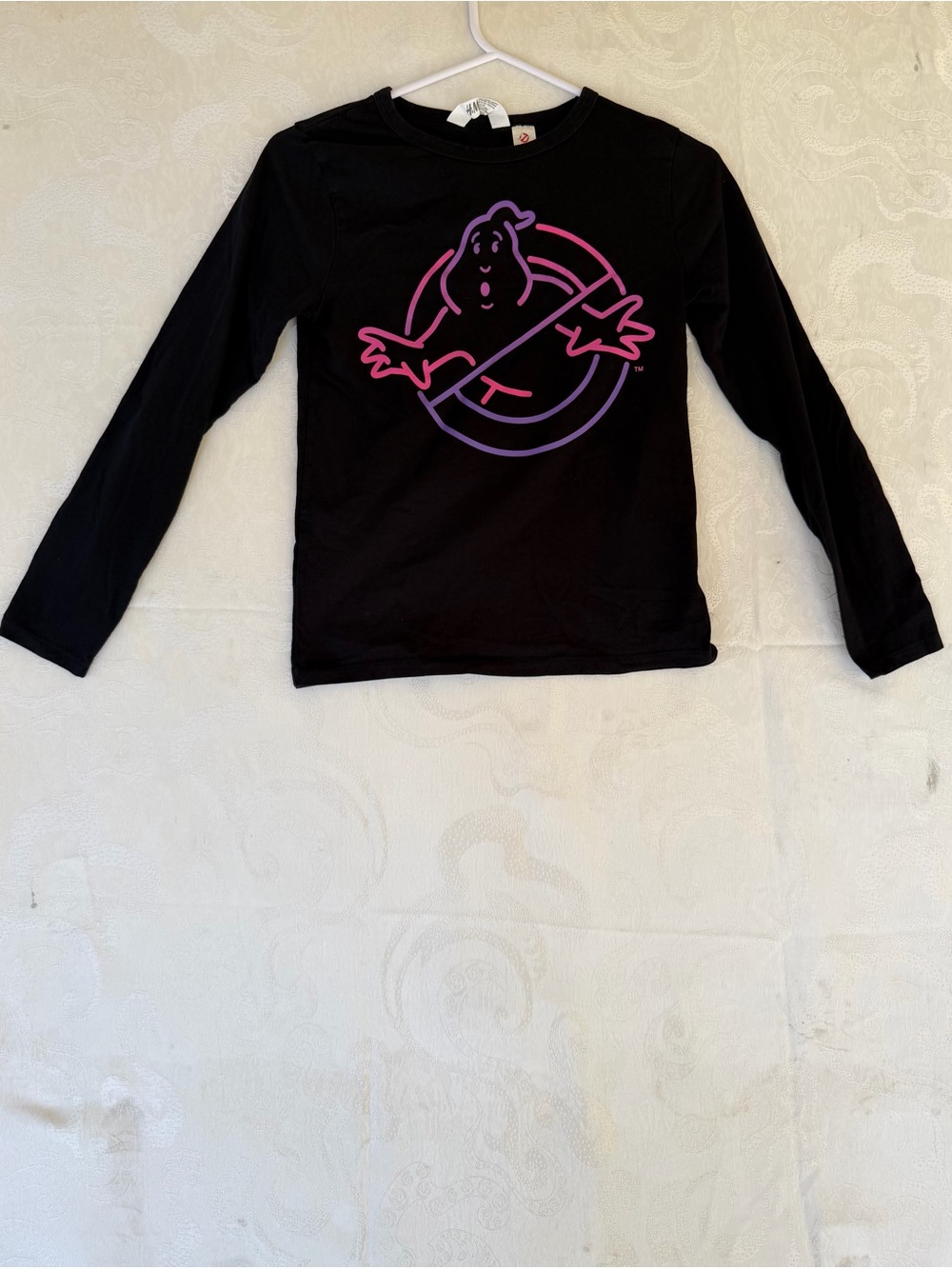 Kids Black Ghostbusters Graphic Long-Sleeve Tee